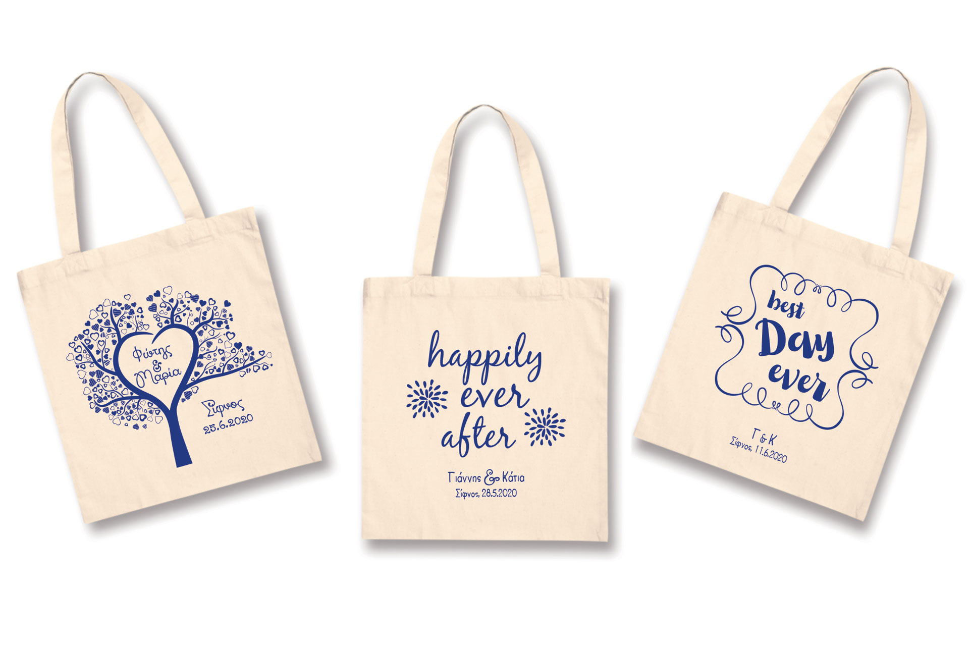 Cotton bags - present for the wedding guests